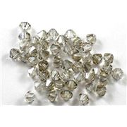Swarovski Crystal 5328 Bicone Silver Shade 4mm  