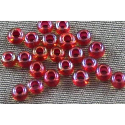 Seed Bead Red Pink AB 9/0 - Minimum 10g