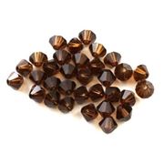 Swarovski Crystal 5328 Bicone Smokey Topaz 5mm 