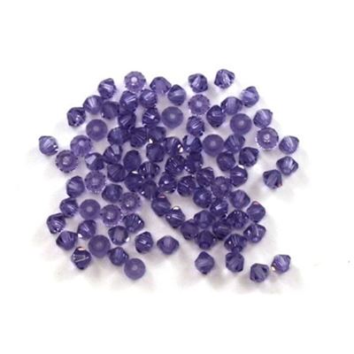 Swarovski Crystal 5328 Bicone Tanzanite 3mm 