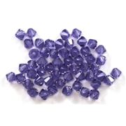 Swarovski Crystal 5328 Bicone Tanzanite 4mm 