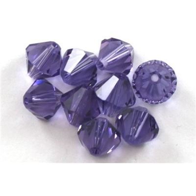 Swarovski Crystal 5328 Bicone Tanzanite 8mm 