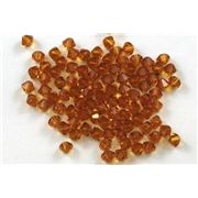 Swarovski Crystal 5328 Bicone Topaz 4mm 