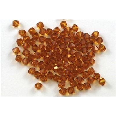 Swarovski Crystal 5328 Bicone Topaz 4mm 
