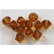 Swarovski Crystal 5328 Bicone Topaz 8mm 