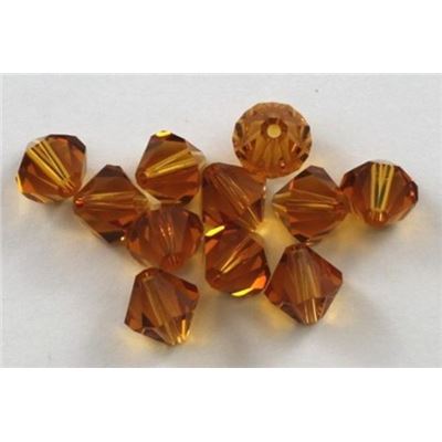Swarovski Crystal 5328 Bicone Topaz 8mm 