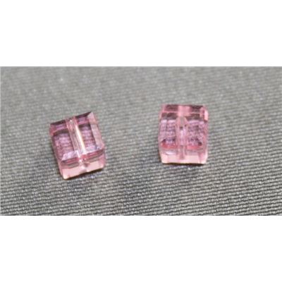 Swarovski Crystal 5601 Cube Light Rose 4mm 