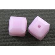 Swarovski Crystal 5601 Cube Rose Alabaster 4mm 