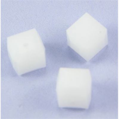 Swarovski Crystal 5601 Cube White Alabaster 6mm 
