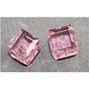 Swarovski Crystal 5601 Cube Light Rose 6mm 