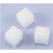 Swarovski Crystal 5601 Cube White Alabaster 8mm 