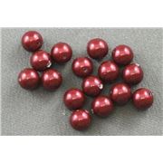 Swarovski Crystal 5810 Pearl Bordeaux 6mm 