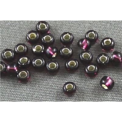 Seed Bead Amethyst Silver Lined 9/0 - Minimum 10g