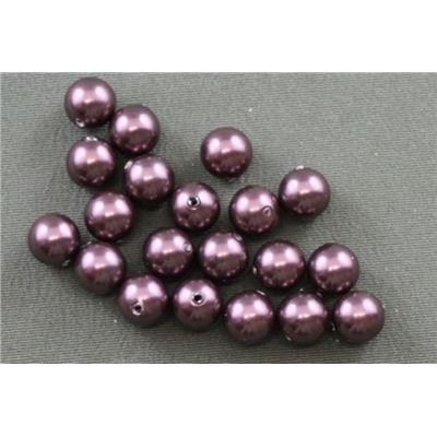 Swarovski Crystal 5810 Pearl Burgundy 10mm 