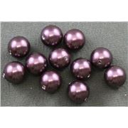 Swarovski Crystal 5810 Pearl Burgundy 12mm 