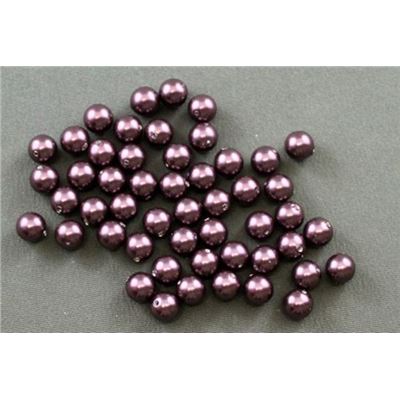 Swarovski Crystal 5810 Pearl Burgundy 5mm 