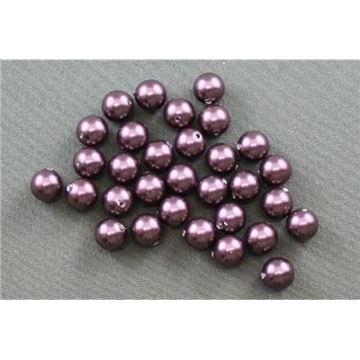 Swarovski Crystal 5810 Pearl Burgundy 8mm 