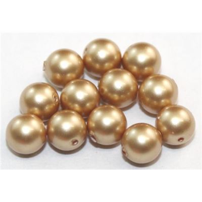 Swarovski Crystal 5810 Pearl Vintage Gold 5mm 