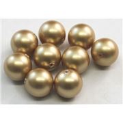 Swarovski Crystal 5810 Pearl Vintage Gold 8mm 
