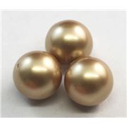Swarovski Crystal 5810 Pearl Vintage Gold 10mm 
