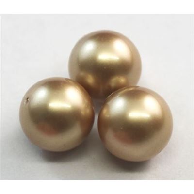 Swarovski Crystal 5810 Pearl Vintage Gold 10mm 