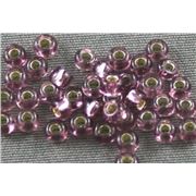 Seed Bead Light Amethyst Silver Lined 9/0 - Minimum 10g