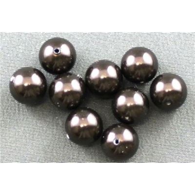 Swarovski Crystal 5810 Pearl Deep Brown 12mm 