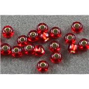 Seed Bead Red Silver Lined 9/0 - Minimum 10g
