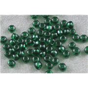 Seed Bead Dark Emerald Transparent 9/0 - Minimum 10g