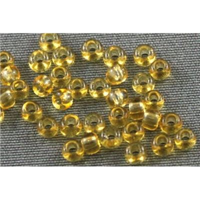 Seed Bead Honey Transparent 9/0 - Minimum 10g