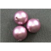 Swarovski Crystal 5810 Pearl Powder Rose 12mm 