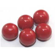 Swarovski Crystal 5810 Pearl Red Coral 8mm 