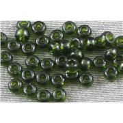 Seed Bead Olive Transparent 9/0 - Minimum 10g