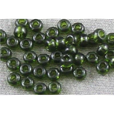 Seed Bead Olive Transparent 9/0 - Minimum 10g