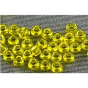 Seed Bead Yellow Transparent 9/0 - Minimum 10g