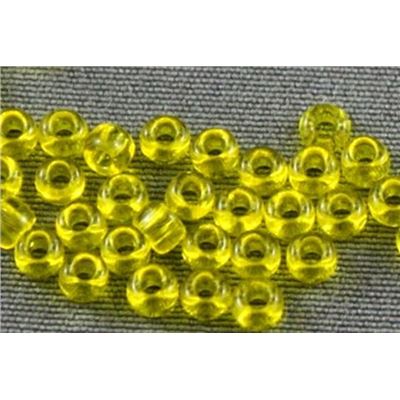 Seed Bead Yellow Transparent 9/0 - Minimum 10g