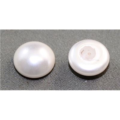 Swarovski Crystal 5817 Half Drilled Button Pearl White 10mm 