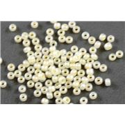 Seed Bead Pale Cream Luster 9/0 - Minimum 10g