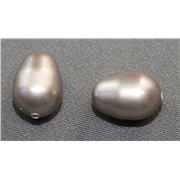 Swarovski Crystal 5821 Pearl Drop Platinum 11x8mm 