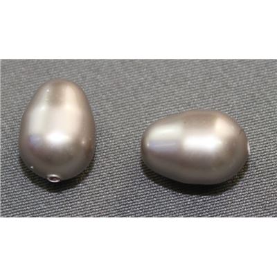 Swarovski Crystal 5821 Pearl Drop Platinum 11x8mm 