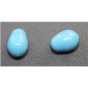 Swarovski Crystal 5821 Pearl Drop Turquoise 11x8mm 