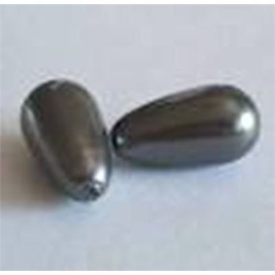 Swarovski Crystal 5816 Pearl Drop Dark Grey Half Drilled 15x8mm 