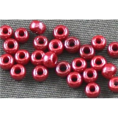 Seed Bead Red Luster 9/0 - Minimum 10g