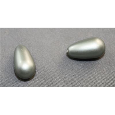 Swarovski Crystal 5816 Pearl Drop Powder Green Half Drilled 15x8mm 