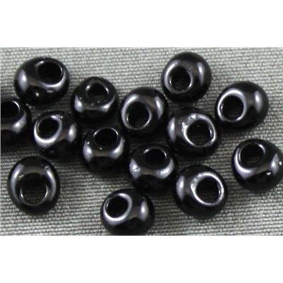 Miyuki Drop Black Opaque 3.4mm - Minimum 10g