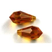 Swarovski Crystal 6000 Pendant Topaz 11x5.5mm 