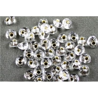 Miyuki Drop Silver Silver Lined 3.4mm - Minimum 10g