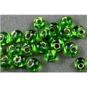 Miyuki Drop Green Silver Lined 3.4mm - Minimum 10g
