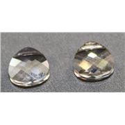 Swarovski Crystal 6012 Briolette Silver Shade 11x10mm 