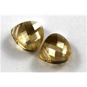 Swarovski Crystal 6012 Briolette Golden Shadow 11x10mm 